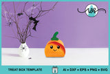 3D Halloween Pumpkin Treat Box SVG