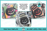 Pumpkin Head Treat Bag SVG Template: Fall Party Favor