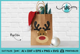 SVG Printable Christmas Reindeer Face