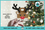 3D Reindeer Treat Box