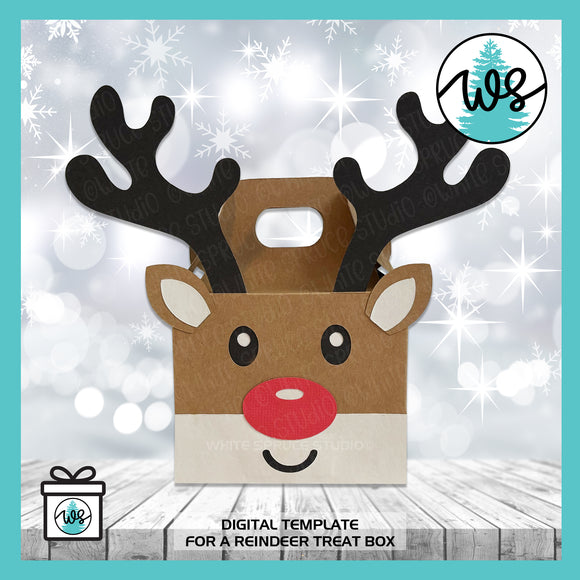 3D Reindeer Treat Box