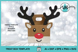 3D Reindeer Treat Box