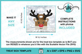 3D Reindeer Treat Box