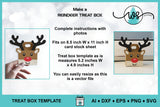 3D Reindeer Treat Box