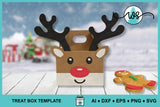 3D Reindeer Treat Box