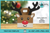 3D Reindeer Treat Box
