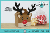 3D Reindeer Treat Box