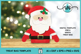 Santa Treat Bag Christmas Gift Holder SVG