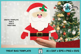 Santa Treat Bag Christmas Gift Holder SVG