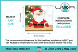 Santa Treat Bag Christmas Gift Holder SVG