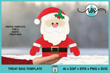 Santa Treat Bag Christmas Gift Holder SVG
