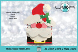 3D Paper Gift Box Santa Treat Bag