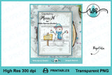 Snowman Hugs Digi Stamp, Transparent Printable PNG