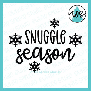 SVG Autumn Winter Quote, Snuggle Season
