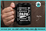 SVG Spanish Dad Papa Subway Word Art