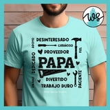 SVG Spanish Dad Papa Subway Word Art