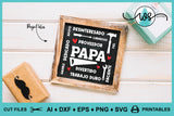 SVG Spanish Dad Papa Subway Word Art