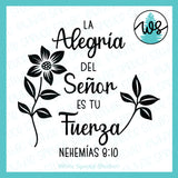SVG Inspirational Logo, Spanish, La Alegria Del Señor Es Tu Fuerza