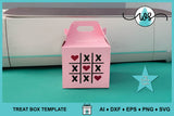 Valentine Gable Gift Treat Box Cut File