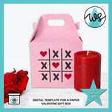 Valentine Gable Gift Treat Box Cut File