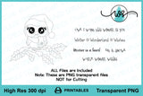 Printable Winter Owl with Holly