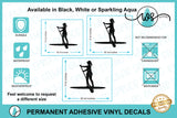 Decal SUP Woman Standing
