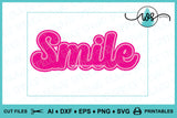 Layered Words Clip Art: Happy Birthday, Love, Smile (SVG PNG Digital Paper)