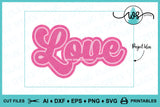 Layered Words Clip Art: Happy Birthday, Love, Smile (SVG PNG Digital Paper)