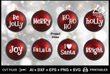 SVG Christmas Ornament Jolly Collection