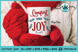SVG Comfort and Joy, Christmas Logo