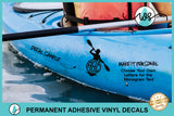 Decal Kayak Monogram Man Custom