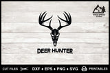 SVG Hunting Logo, Deer Skull