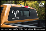 SVG Hunting Logo, Deer Skull