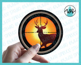 Sticker, Deer Hunting Target