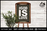 SVG Inspirational Logo, God is Love