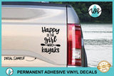 Decal Happy is the Girl Who Kayaks