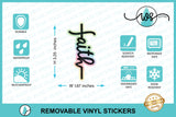 Sticker Holographic, Faith Cross