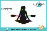Sticker Holographic, Kayak Woman Still Waters
