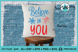 SVG Inspirational Logo, Believe in You