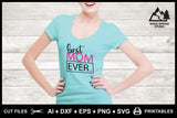 SVG Mother's Day Logo, Best Mom Ever