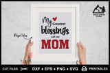 SVG Mother's Day Logo, My Greatest Blessings