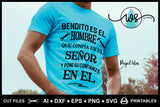 SVG Father's Day Logo Spanish, Bendito Es El Hombre