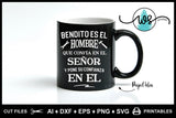 SVG Father's Day Logo Spanish, Bendito Es El Hombre